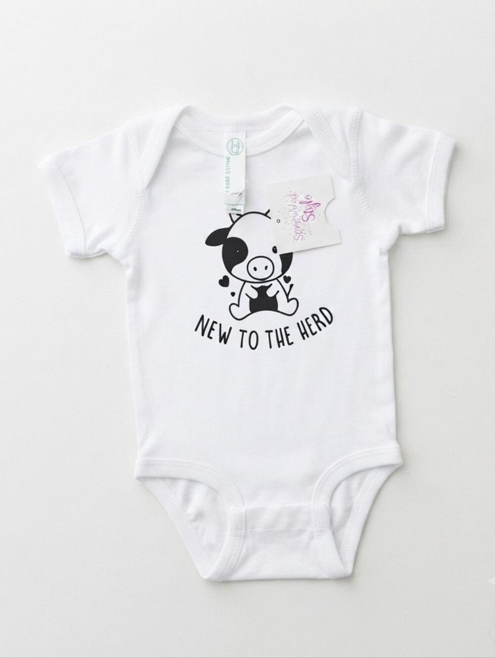 Rabbit Skins 6M 'New to the Herd' Cow Bodysuit